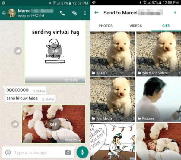 Cómo enviar GIF por Whatsapp - Paso 3