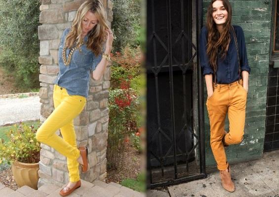 Blusa mostaza con pantalon negro store
