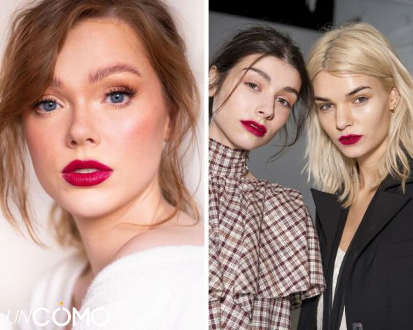 El mejor color de labial para piel blanca - Labial cereza para las que van a la moda