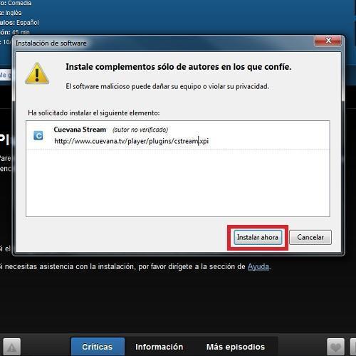 Cómo ver películas y series online tras el cierre de Megaupload - Paso 5