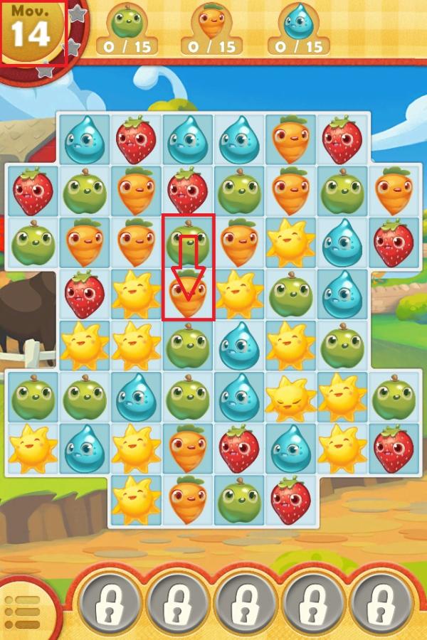 Cómo jugar a Farm Heroes Saga - Paso 3