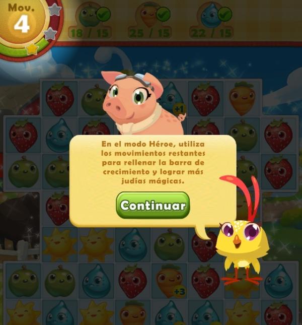 Cómo jugar a Farm Heroes Saga - Paso 5