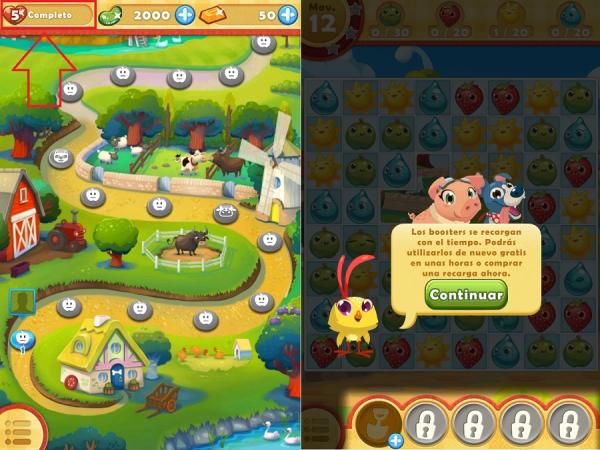 Cómo jugar a Farm Heroes Saga - Paso 6