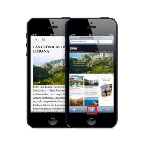 Cómo hacer un acceso directo de una página web en iPhone - Paso 2