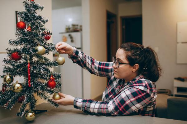 Ideas de decoración de Navidad para pisos pequeños