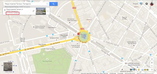 Cómo ver coordenadas en Google Maps - Paso 3