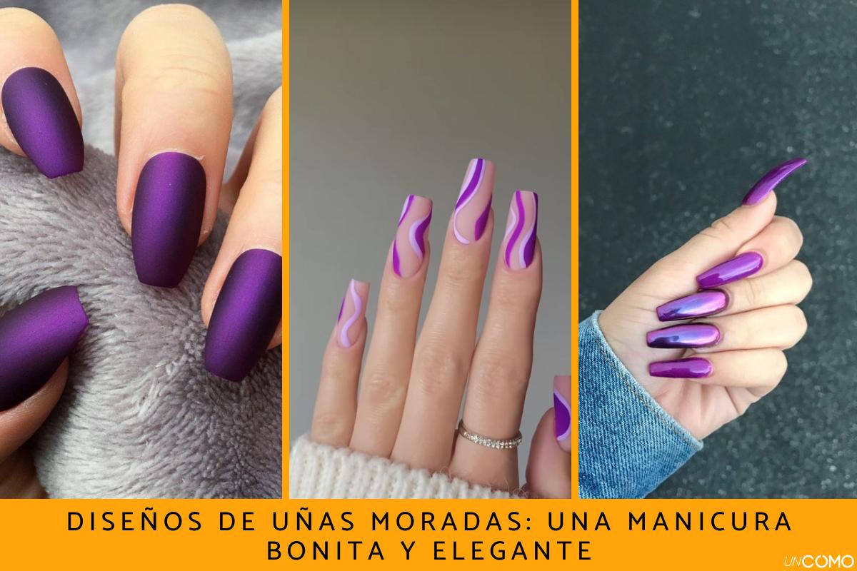 Diseños de uñas moradas: una manicura bonita y elegante