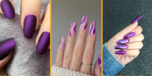 Diseños de uñas moradas: una manicura bonita y elegante