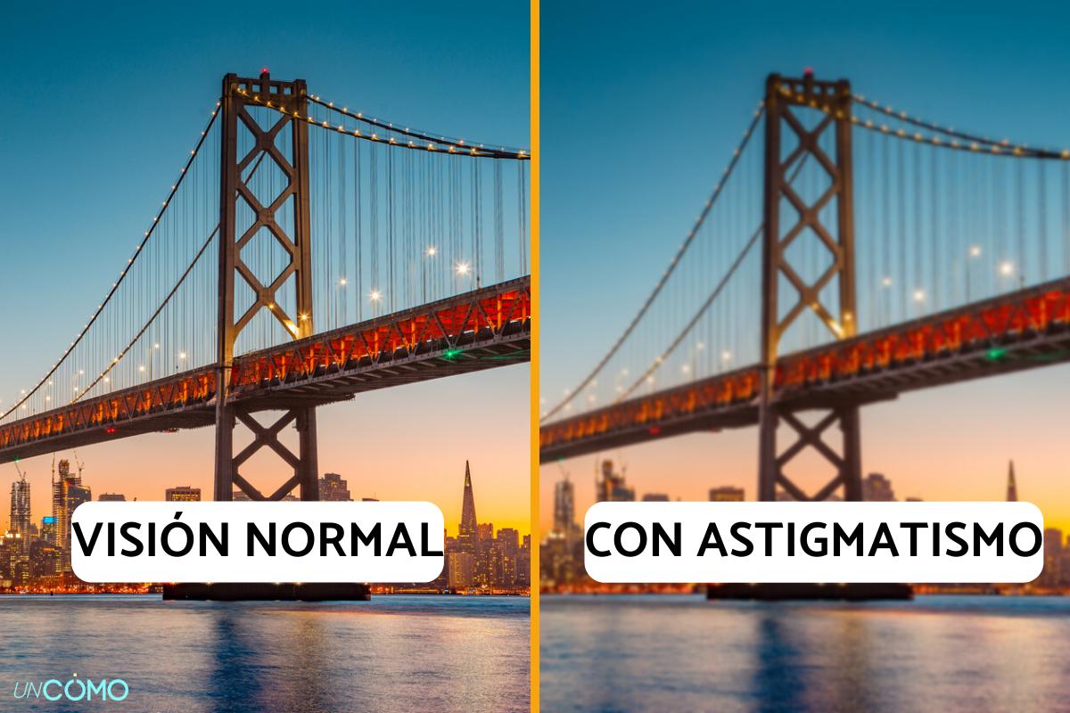 Cómo ve una persona con astigmatismo