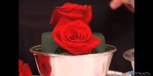 Cómo hacer un centro con rosas naturales