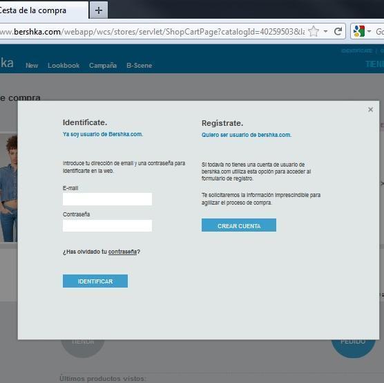 Cómo comprar en bershka.com - Paso 8