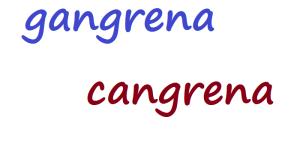Cómo se dice gangrena o cangrena