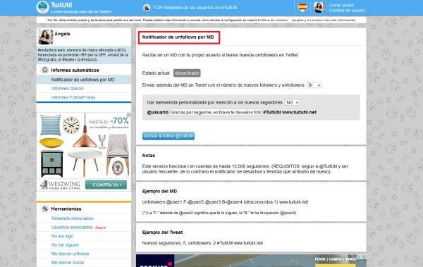 Cómo averiguar quién me ha dejado de seguir en Twitter - Paso 3
