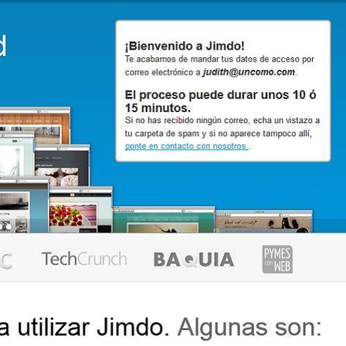 Cómo hacer una página web con Jimdo - Paso 2
