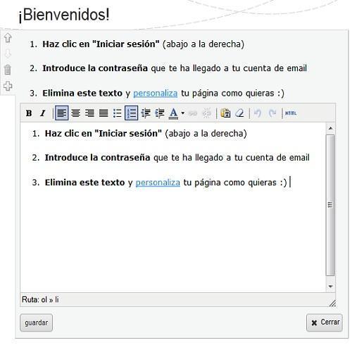 Cómo hacer una página web con Jimdo - Paso 7